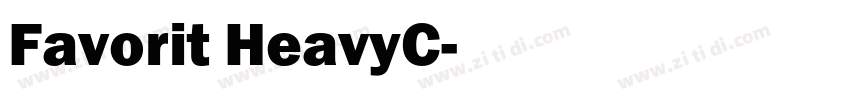 Favorit HeavyC字体转换